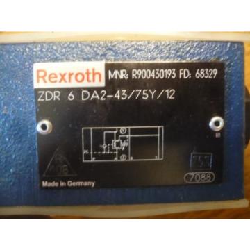 New China Russia Rexroth R900430193 ZDR 6 DA2-43/75Y/12 ZDR6DA2-43/75Y/12 Valve