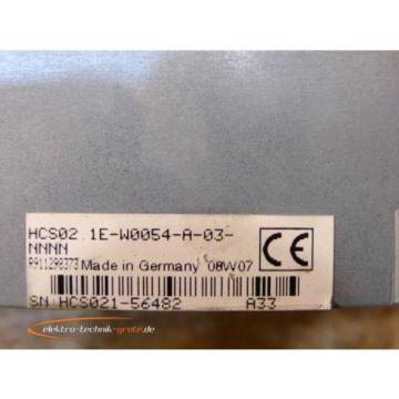 Rexroth India Singapore HCS02.1E-W0054-A-03-NNNN IndraDrive C