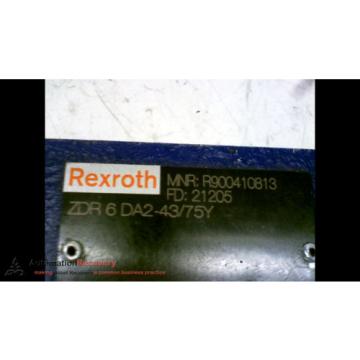 REXROTH China Canada ZDR 6 DA2-43/75Y HYDRAULIC VALVE #167154