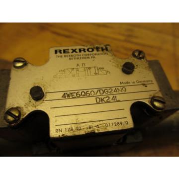 Rexroth Italy Italy 4WE6Q60/DG24N9DK24L Hydraulic Directional Valve 24VDC Hydronorma