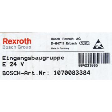 BOSCH Canada Dutch Rexroth E 24V E24V Nr. 1070083384 Eingangsbaugruppe -unused/OVP-