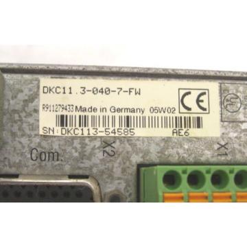 INDRAMAT REXROTH DRIVE DKC113-040-7-FW FWA-ECODR3-SGP-03VRS-MS 60 Day Warranty