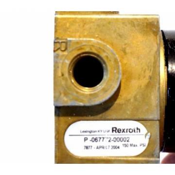 REXROTH P-067772-00002 PNEUMATIC VALVE P06777200002