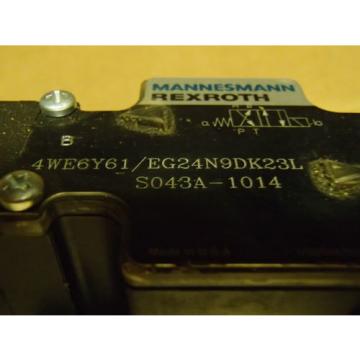 Mannesmann Korea Dutch Rexroth Control Valve 4WE6Y61/EG24N9DK23L _ S043A-1014 _ S043A1014