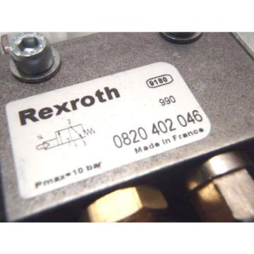 New Italy India Bosch Rexroth 0820 402-046 PNEUMATIC VALVE ASSEMBLY