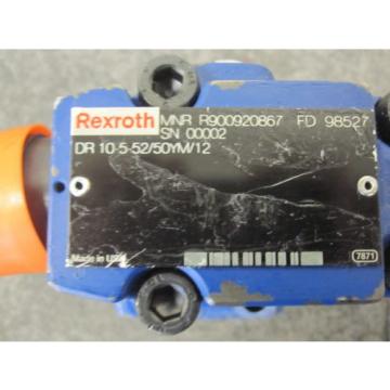 Origin REXROTH PRESSURE REDUCING VALVE # DR10-5-52/50YM/12 # R900920867