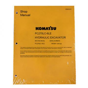 Komatsu Service PC270LC-6LE Excavator Repair Manual NEW