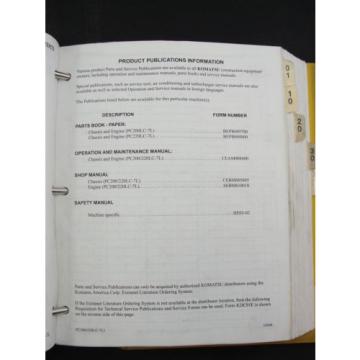 Komatsu Galeo PC200LC-7L excavator service shop repair manual CEBM005805