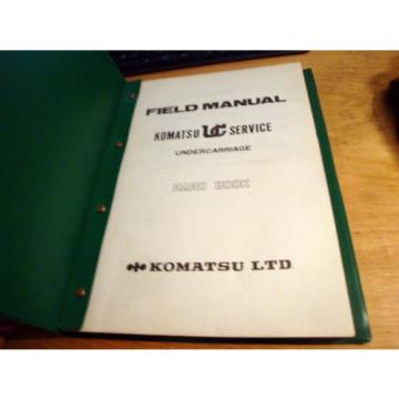 Komatsu KUC Undercarriage Field Manual Hand Book Manual