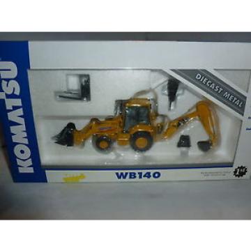 BRAND NEW 1ST GEAR KOMATSU DIECAST MODEL WB140 BACKHOE LOADER