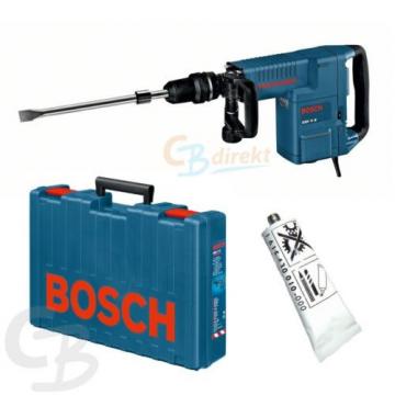 BOSCH PERCUTOR CON SDS-MAX GSH 11 E + Maleta Cincel plano Tubo de grasa Mango