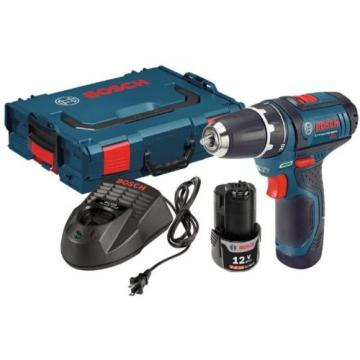 Bosch Li-Ion Drill/Driver Cordless Power Tool Kit 3/8in 12V Keyless L-Boxx PS31