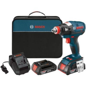 Bosch Impact Driver Kit Cordless 18 Volt Lithium-Ion Brushless 1/4 in. Hex