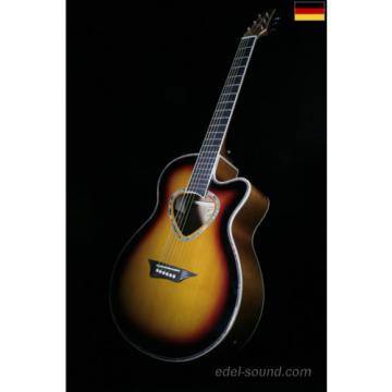 40` Westerngitarre Nika sunburst, breiter Hals, Decke Fichte Korp. Linde, Cut EQ