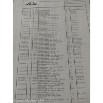 Valve Overpressure Flow Linde no. 0009442329 at almost all Type see list