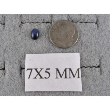 7X5MM MODERN PROD LINDE LINDY BLUE STAR SAPPHIRE CREATED 2ND RD PLT .925 SS RING