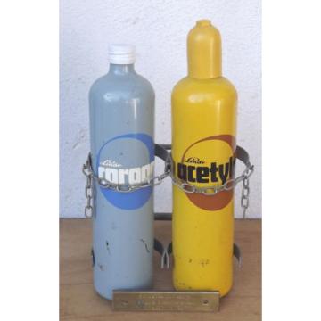 Linde Acetileno/Corgon Botellas de aguardiente en carros mano Objeto decoración