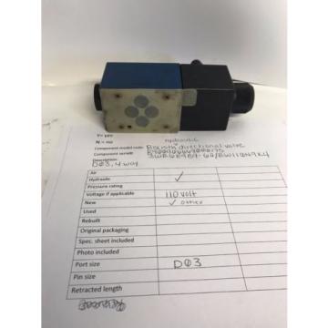 Rexroth hydraulic directional valve 3WE6E9B9- 62/ EW110N9K4