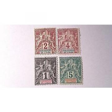 REPUBLIC FRANCE COLONIES ESTABLISSEMENTS DE LINDE   STAMPS ...WORLDWIDE STAMPS