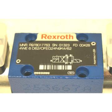 Origin REXROTH R978017763 DIRECTIONAL VALVE 4WE 6 D62/OFEG24N9K4/62