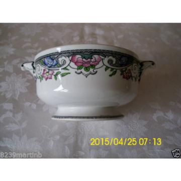 Minton M &amp; Co Linde Pattern Floral Lidded Sauce Tureen