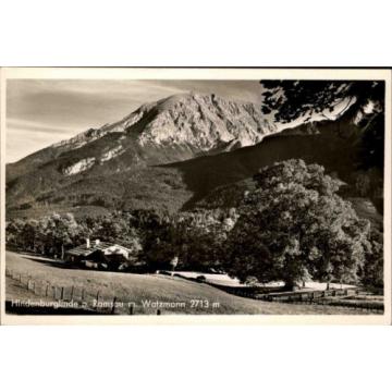 Ramsau Bayern Oberbayern ~1940 Deutsche Alpenstraße Hindenburg-Linde Baum