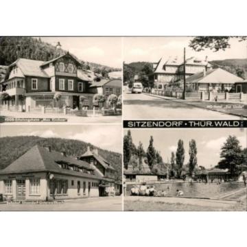 Sitzendorf FDGB-Erholungsheim Hotel Linde, Bahnhof, Schwimmbad 1972