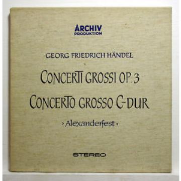 ARCHIV SAPM orig HAENDEL concerti grossi, alexanderfest GREHLING, LINDE EX+