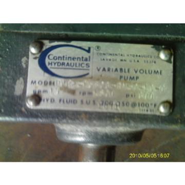 CONTINENTAL HYDRAULICS PVR2-15B03-RM-O-13C VARIABLE VOLUME PUMP