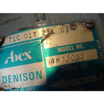 Denison Abex Hydraulic Vane Pump T1C01721L T1C-017-21L Parker