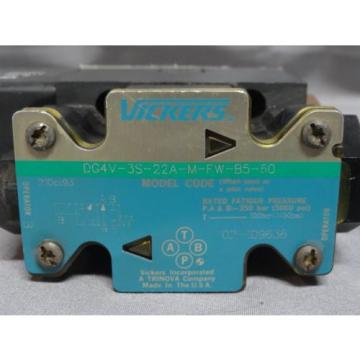 Vickers  REVERSIBLE HYDRAULIC DIRECTIONAL CONTROL  DG4V-3S-22A-M-FW-B5-60  Origin