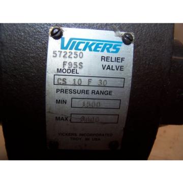 Origin VICKERS HYDRAULIC RELIEF VALVE 1-1/4#034; MODEL CS-10-F-30