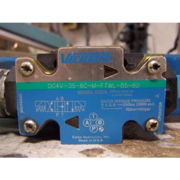 VICKERS DG4V-3S-6C-M-FTWL-B5-60 DIRECTIONAL CONTROL VALVE 120 VAC 46 AMP