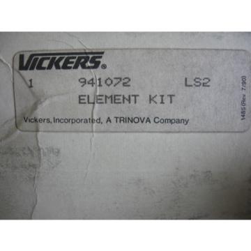 Genuine Vickers 941072 Hydraulic Filter Element Replacement Kit