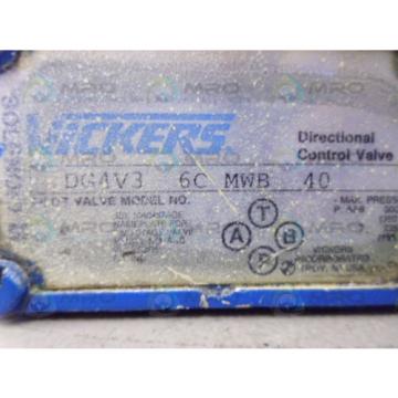 VICKERS DG4V36CMWB40 DIRECTIONAL CONTROL VALVE USED