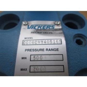 Vickers CG06CVY40S165 Hydraulic Relief Valve