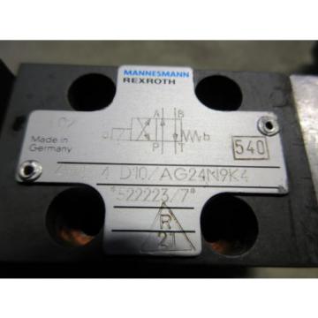 REXROTH SOLENOID VALVE 4WE 4 D10/AG24N9K4  522223/7 4WE4D10/AG24N9K4