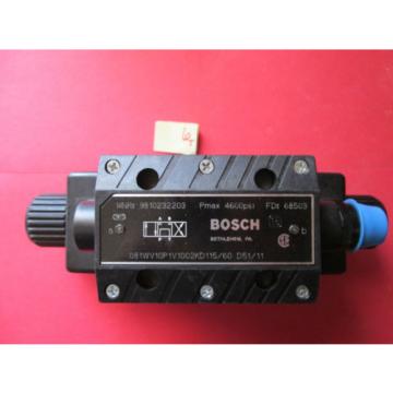 Origin NO BOX BOSCH REXROTH DIRECTIONAL CONTROL VALVE 9810232203 4600 PSI WL41