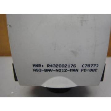 Rexroth R432002176 Manual Valve AS3-BAV-N012-MAN FREE SHIPPING