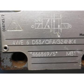 REXROTH  VALVE 4WE 6 D53/OFAG24NK4 4WE6D53/OFAG24NK4 4WE 6 D53/0FAG24NK4