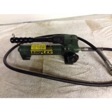 Simplex P 22 10,000 PSI 2 Stage  Hydraulic Pump w/ 6&#039; hose Enerpac