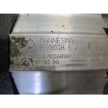 MANNESMANN REXROTH 1PF2G331/026RN07MHL 1PF1R4-19/10.00-500R HYDRAULIC PUMP