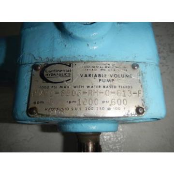 Continental PVR1-8B06-RM-0-613-F 8GPM Hydraulic Press Comp Vane Pump