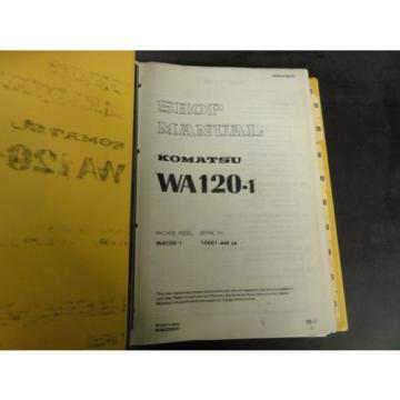 Komatsu WA120-1 Wheel Loader Shop Manual