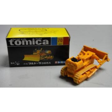 VINTAGE TOMICA 70 KOMATSU BULLDOZER D65A JAPAN RARE