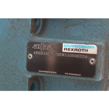 MANNESMANN REXROTH 4WEH16J70/6EW110N9ETDA HYDRAULIC VALVE