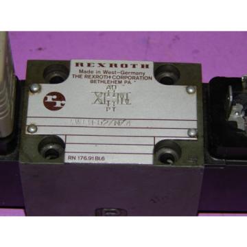 Rexroth 4WE6E52/NZ4 Control Valve 120Volt 60Hz 46VA 4WE6E52NZ4