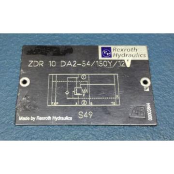 REXROTH R900454116 ZDR10DA2-54/150Y/12V HY-PRESSURE REDUCING VALVE Origin