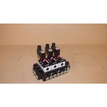 origin Rexroth Pneumatic Directional Control Solenoid Valves, Bank Of 3