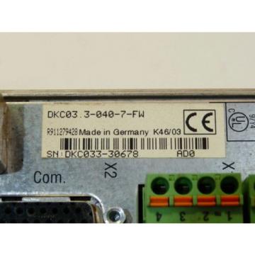 Rexroth Indramat DKC033-040-7-FW Eco-Drive Frequenzumrichter Serien Nr DKC033-